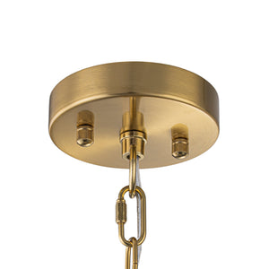 LightFixturesUSA-Brass Bloom Cascade Tiered Crystal Ball Firework Chandelier-Chandelier-15.7 in-