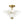 LightFixturesUSA-Brass Clear Fluted Glass Round Cone Semi Flush Mount-Ceiling Light-13.7 in-