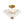 LightFixturesUSA-Brass Clear Fluted Glass Round Cone Semi Flush Mount-Ceiling Light-13.7 in-