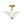 LightFixturesUSA-Brass Clear Fluted Glass Round Cone Semi Flush Mount-Ceiling Light-13.7 in-