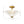 LightFixturesUSA-Brass Clear Fluted Glass Round Cone Semi Flush Mount-Ceiling Light-13.7 in-