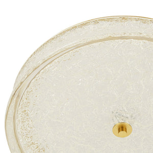 LightFixturesUSA - Brass Crystal Resin Art Dimmable LED Round LED Ceiling Light - Ceiling Light - Brass - 