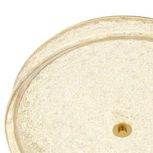 LightFixturesUSA - Brass Crystal Resin Art Dimmable LED Round LED Ceiling Light - Ceiling Light - Brass - 