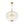 Load image into Gallery viewer, LightFixturesUSA - Brass Draped Ribbed Glass Bubble Round Pendant Chandelier - Chandelier - 6 - Lt - 
