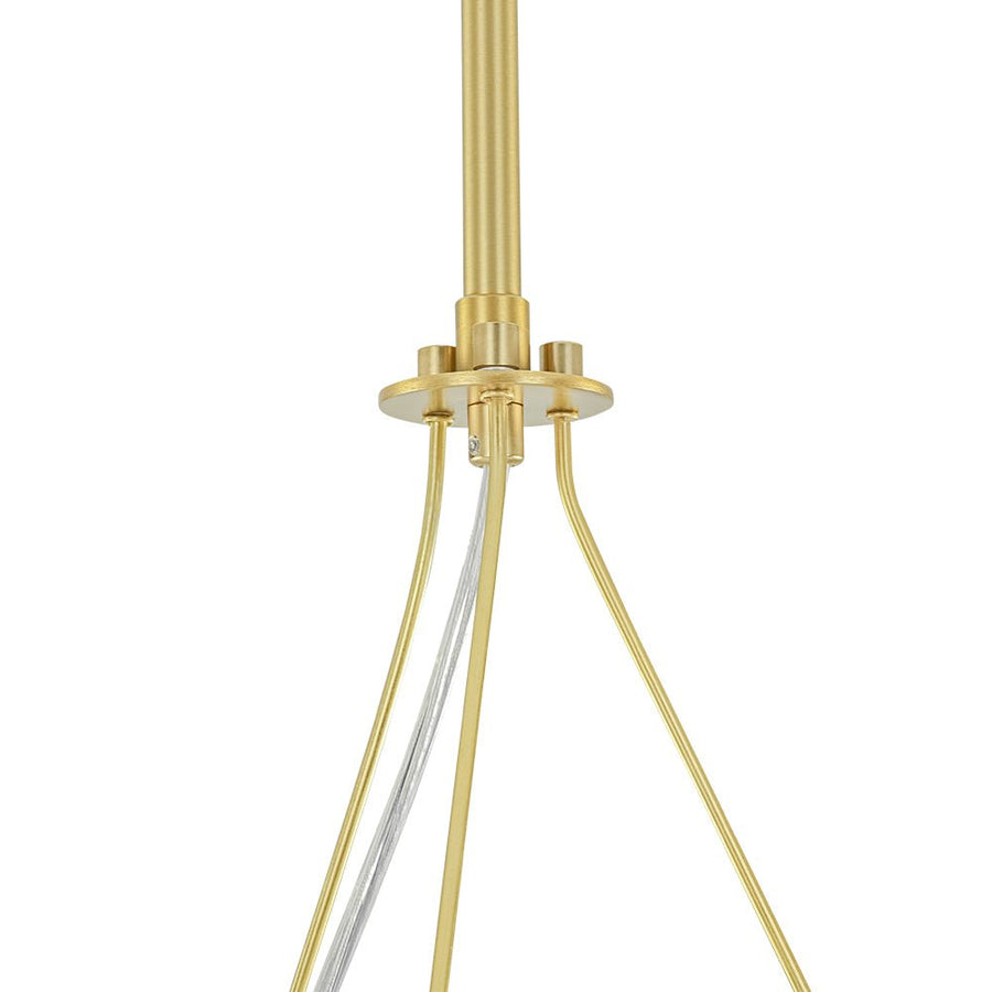 LightFixturesUSA - Brass Halo Shine Opal Glass Bubble Ring Chandelier - Chandelier - Brass (Exclusive Offer) - 
