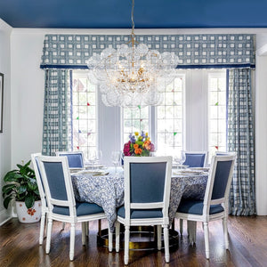 LightFixturesUSA - Brass Luxe Cluster Hammered Glass Globe Bubble Chandelier - Chandelier - 8 - Lt - 