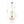 LightFixturesUSA-Brass Mid-Century 1-Light Clear Ribbed Glass Globe Pendant-Pendant Light-10.6 in-