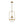 LightFixturesUSA-Brass Mid-Century 1-Light Clear Ribbed Glass Globe Pendant-Pendant Light-10.6 in-