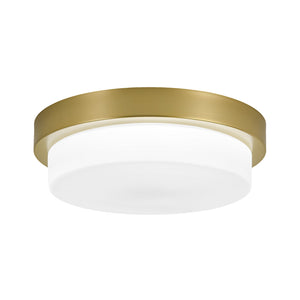 LightFixturesUSA-Brass Minimalist Round Opal Glass Dimmable LED Ceiling Light-Ceiling Light-11.8 in-