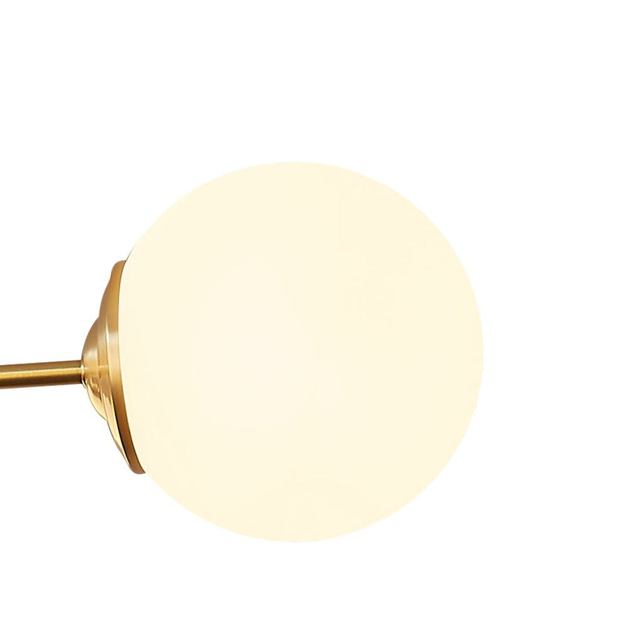 LightFixturesUSA - Brass Opal Glass Globe Tier Sputnik Chandelier - Chandelier - 6 - Lt (Pre - Order) - 