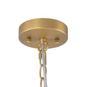 LightFixturesUSA - Brass Round Tiered Opal Swirl Glass Pendant Chandelier - Ceiling Light - Brass - 