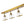 LightFixturesUSA-Brass Spotlight Adjustable Glass Bell Linear Semi Flush Track Light-Ceiling Light-4-Lt-