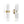 LightFixturesUSA-Brass White Tulip 2-Light Up Down Hourglass Vanity Wall Sconce-Wall Sconce-2 Packs-