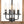 LightFixturesUSA - Candle Style Weathered Wooden Square Cage Pendant Light - Chandelier - Rustic - 