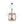 LightFixturesUSA - Candle Style Weathered Wooden Square Cage Pendant Light - Chandelier - Rustic - 