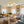 LightFixturesUSA-Celestial 5-Light Opal Glass Linear Sputnik Semi Flush Chandelier-Ceiling Light-Brass-