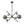 LightFixturesUSA-Celestial 6-Light Smoked Glass Globe Adjustable Sputnik Chandelier-Chandelier-Black-