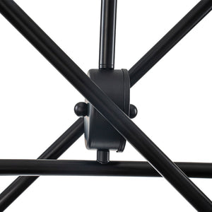 LightFixturesUSA-Celestial 6-Light Smoked Glass Globe Adjustable Sputnik Chandelier-Chandelier-Black-