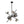 LightFixturesUSA-Celestial 6-Light Smoked Glass Globe Adjustable Sputnik Chandelier-Chandelier-Black-