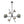 LightFixturesUSA-Celestial 6-Light Smoked Glass Globe Adjustable Sputnik Chandelier-Chandelier-Black-