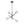 LightFixturesUSA - Celestial Glass Globe Sputnik Chandelier - Adjustable Linear Arm - Chandelier - Black/4 - Lt - 