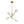 LightFixturesUSA - Celestial Glass Globe Sputnik Chandelier - Adjustable Linear Arm - Chandelier - Brass/4 - Lt - 