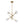 LightFixturesUSA - Celestial Glass Globe Sputnik Chandelier - Adjustable Linear Arm - Chandelier - Brass/4 - Lt - 