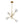LightFixturesUSA - Celestial Glass Globe Sputnik Chandelier - Adjustable Linear Arm - Chandelier - Brass/4 - Lt - 