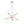 Load image into Gallery viewer, LightFixturesUSA - Celestial Glass Globe Staggered Linear Sputnik Chandelier - Chandelier - Brass - 
