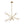 Load image into Gallery viewer, LightFixturesUSA - Celestial Glass Globe Staggered Linear Sputnik Chandelier - Chandelier - Brass - 
