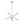 Load image into Gallery viewer, LightFixturesUSA - Celestial Glass Globe Staggered Linear Sputnik Chandelier - Chandelier - Brass - 
