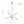 Load image into Gallery viewer, LightFixturesUSA - Celestial Glass Globe Staggered Linear Sputnik Chandelier - Chandelier - Brass - 
