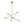 Load image into Gallery viewer, LightFixturesUSA - Celestial Glass Globe Staggered Linear Sputnik Chandelier - Chandelier - Brass - 
