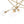 LightFixturesUSA - Celestial Glass Globe Staggered Linear Sputnik Chandelier - Chandelier - Brass - 