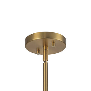 LightFixturesUSA - Celestial Glass Globe Staggered Linear Sputnik Chandelier - Chandelier - Brass - 