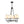 Load image into Gallery viewer, LightFixturesUSA - Classic 6 - Light Fabric Conical Shade Wheel Chandelier - Chandelier - Black - 
