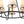 Load image into Gallery viewer, LightFixturesUSA - Classic 6 - Light Fabric Conical Shade Wheel Chandelier - Chandelier - Black - 
