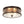 LightFixturesUSA - Clear Crackled Glass Drum Flush Mount Light - Ceiling Light - 12 in. - 