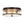 Load image into Gallery viewer, LightFixturesUSA - Clear Crackled Glass Drum Flush Mount Light - Ceiling Light - 12 in. - 
