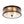 LightFixturesUSA - Clear Crackled Glass Drum Flush Mount Light - Ceiling Light - 12 in. - 
