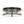 LightFixturesUSA - Clear Crackled Glass Drum Flush Mount Light - Ceiling Light - 12 in. - 