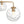 LightFixturesUSA - Clear Hammered Glass Globe 5 - light Round Sputnik Chandelier - Chandelier - Brass - 