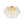LightFixturesUSA - Cluster Rippled Glass Bubble Round Semi Flush Chandelier - Chandelier - Brass - 