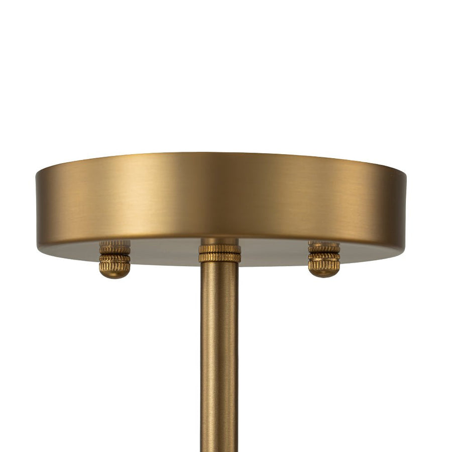 LightFixturesUSA - Cluster Rippled Textured Glass Bubble Semi Flush Chandelier - Chandelier - Brass - 