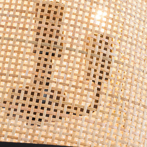 LightFixturesUSA - Coastal Woven Rattan Conical Lantern Pendant Light - Pendant Light - 16 in - 