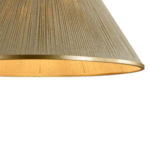 LightFixturesUSA - Conical Woven Thread Pendant Light - Chandelier - 1 - Light - 