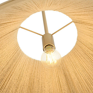 LightFixturesUSA - Conical Woven Thread Pendant Light - Chandelier - 1 - Light - 