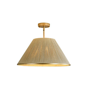 LightFixturesUSA - Conical Woven Thread Pendant Light - Chandelier - 1 - Light - 