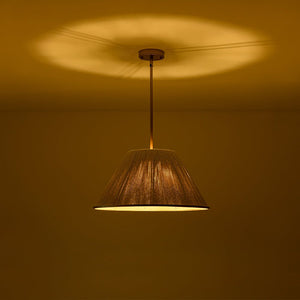 LightFixturesUSA - Conical Woven Thread Pendant Light - Chandelier - 1 - Light - 