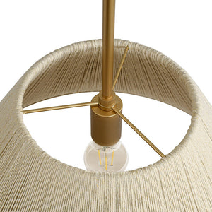 LightFixturesUSA - Conical Woven Thread Pendant Light - Chandelier - 1 - Light - 